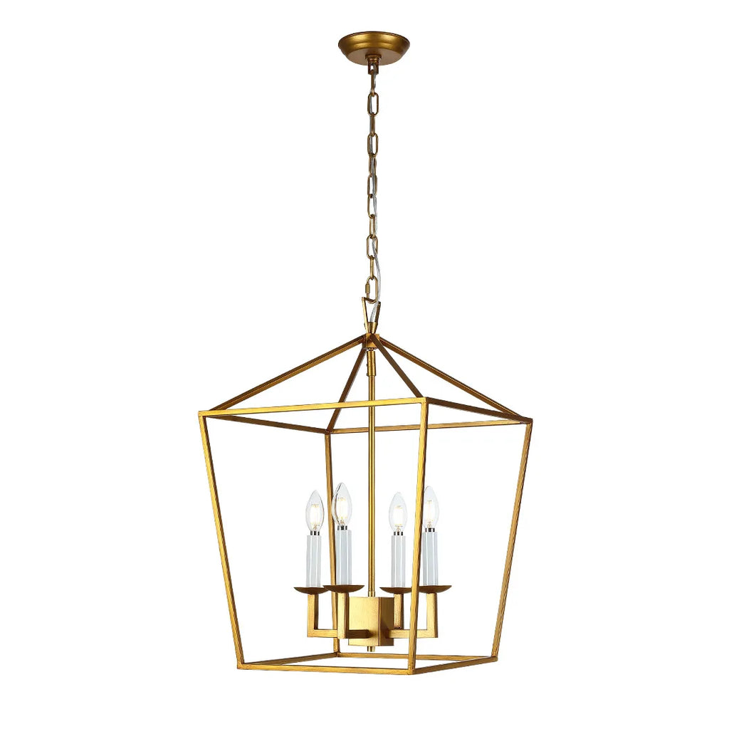 Retro American Gold Pendant LIght For Dining Room Chandelier Lighting Lustre Hanging Lamps Suspension Luminaire Lampen For Foyer