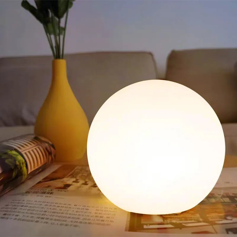 Decorative Ball Table Lamp Bedside Nightlight Girls Ins Gift Atmosphere Lamp Romantic Warm Children's Room Desk Bedroom Floor La