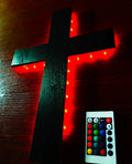 ZK50 Creative Cross Night Light USB Colorful Remote Control Creative Wall Lamp Home Decoration Lighting Fixture Cable 2 Meters