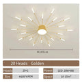 Creative Fan-shaped Rotating Living Room Light Lustre Home Decoration Bedroom LED Ceiling Lamp Modern Dining Room Pendant Lights